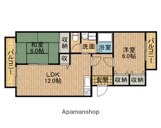 エスクレール【3階】の間取り