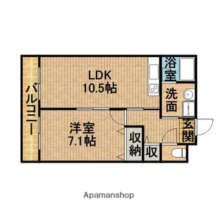 パミドール櫻井【4階】の間取り