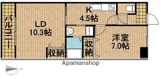 ラフォンテーヌ【4階】の間取り
