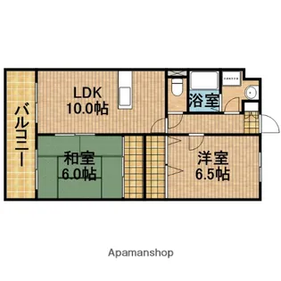 グランピアⅡ【2階】の間取り