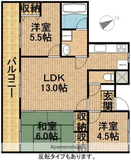 リバーグランドハイツ【1階】の間取り