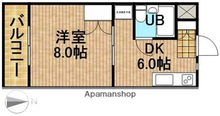 レジデンスアルージェⅡ【205号室】の間取り
