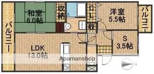 グランドール領家【1階】の間取り
