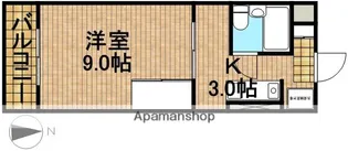 サンビレッジ【1階】の間取り