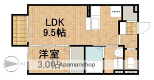 モナリエ早出【1階】の間取り