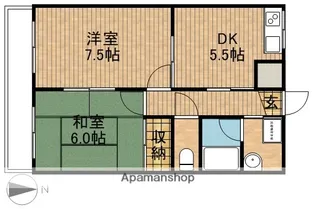 クラフトⅢ【1階】の間取り