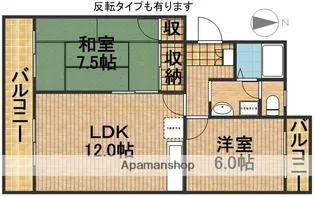 サンセットストリート【4階】の間取り