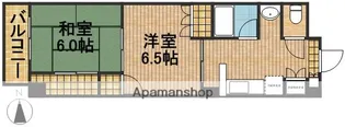 エンブレム元浜【6階】の間取り