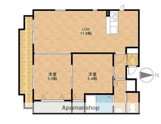 フォレスト住吉A【2階】の間取り