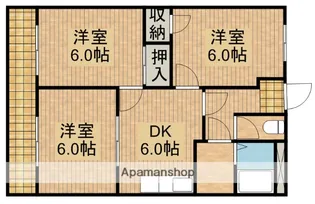 メゾンドソレイユⅡ【1階】の間取り