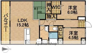 ヴィーブル東若林【3階】の間取り