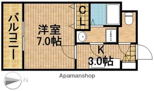 ジュネス半田Ⅰ【1階】の間取り