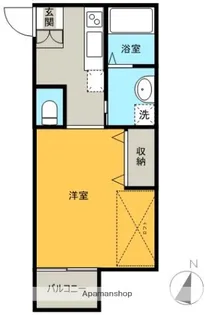 グリーンヒルS【203号室】の間取り
