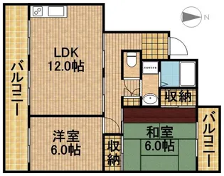 ゆーかりⅠ【2階】の間取り