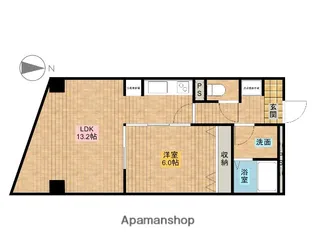 プチタウン半田山【101号室】の間取り