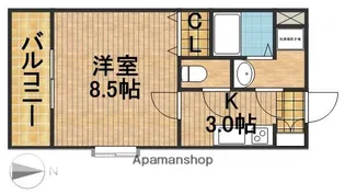 アビタシオン5【201号室】の間取り