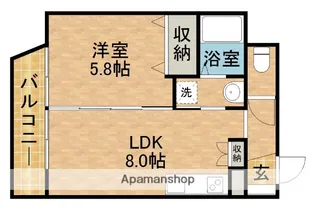 ソルトシティ浜松【4階】の間取り