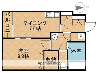 LAUREL COURT 田町(ローレルコート田町)【206号室】の間取り