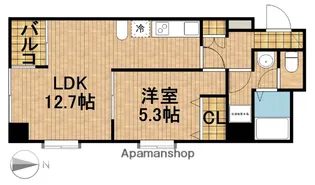 LAUREL COURT 田町(ローレルコート田町)【6階】の間取り