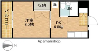 コーポ石塚Ⅲ【103号室】の間取り