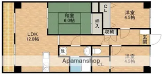 シーガル海老塚マンション【2階】の間取り