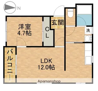 コンフォードⅢ【4階】の間取り