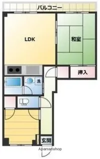 ホリホックイン和田【403号室】の間取り