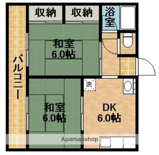 ハイツさかえⅡ【1階】の間取り