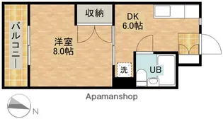 キャッスル・バンブー【3階】の間取り
