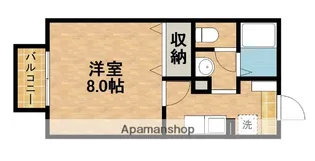 ビアンフェ【201号室】の間取り