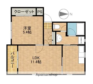 カサボニータ【2階】の間取り