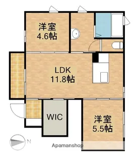 スクーデリア【1階】の間取り