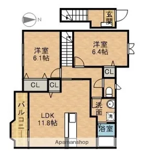 セイバリーデコ【2階】の間取り