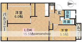 静岡県掛川市南2丁目【マンション】の間取り