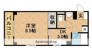 アベニュー山下【4階】の間取り