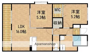RICKY−22【302号室】の間取り