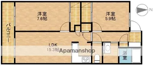グリーンコート広沢【1階】の間取り