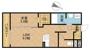 プリマテラッセ【3階】の間取り