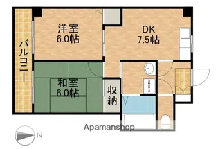 サニーリバーサイド【3階】の間取り