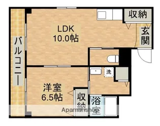 メイクスⅠ八幡【5階】の間取り
