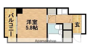 メイクスⅠ八幡【206号室】の間取り