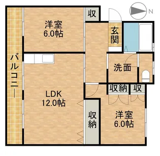マンションてんじん【305号室】の間取り
