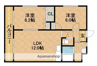 ブローテ曳馬【2階】の間取り