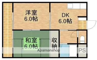 高丘ハイツ【2階】の間取り