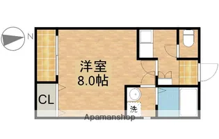 クレフラスト遠州曳馬駅【205号室】の間取り