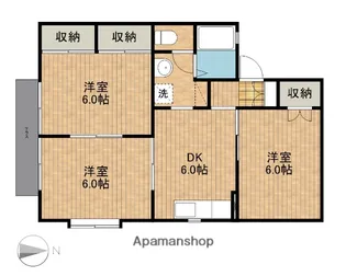 セジュールひだ【1階】の間取り