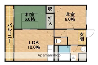 ヴィーブル宮の森 北棟【1階】の間取り