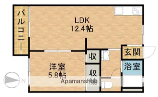 フレグランス可美B【1階】の間取り