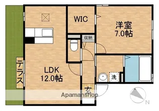 セジュールパース【1階】の間取り