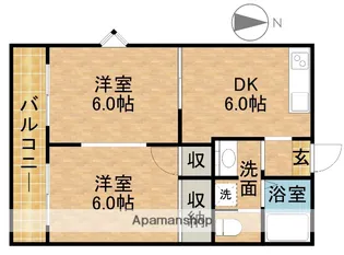 サンヒルス【1階】の間取り